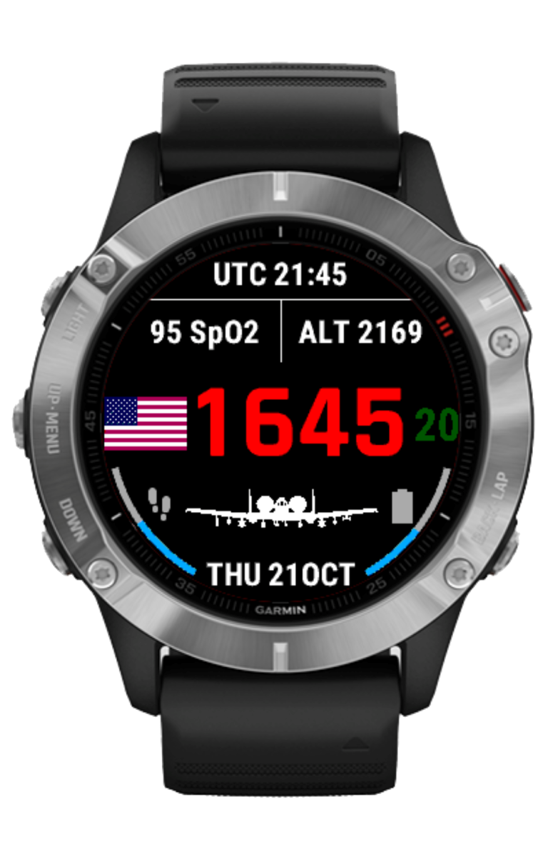 Fighter Pilot Watch for Garmin