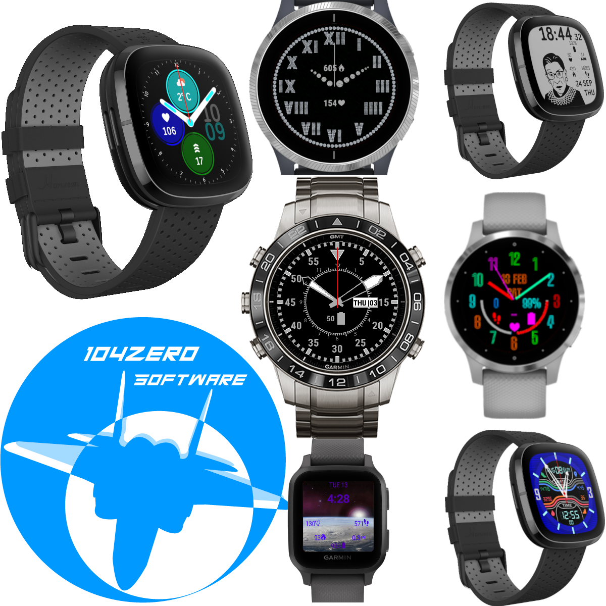 Large Selection and Styles of Custom Watch Faces and Clocks